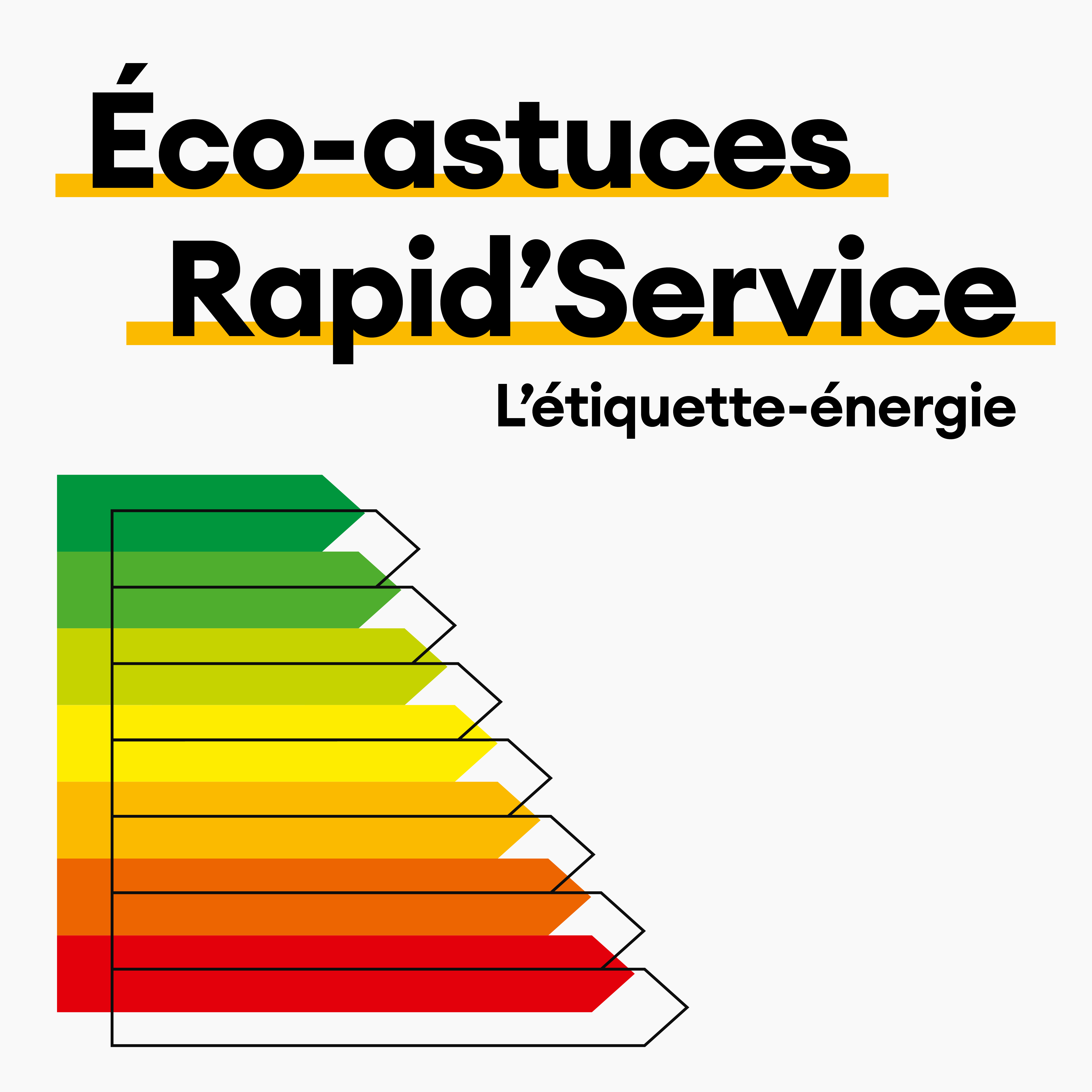 Éco-astuces Rapid’Service – L’étiquette-énergie